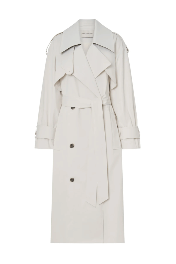 Elysian Trench Coat Alabaster