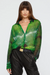 Rocky Rafaela | Scaled Silk Shirt Green | Girls With Gems