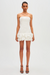 Misha | Saphira Crepe Mini Dress Ivory | Girls with Gems