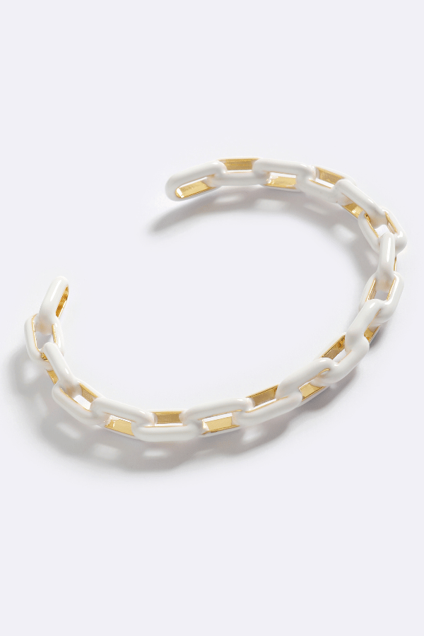 Emma Pills | Zip Me Up Cuff White Glo | Girls With Gems