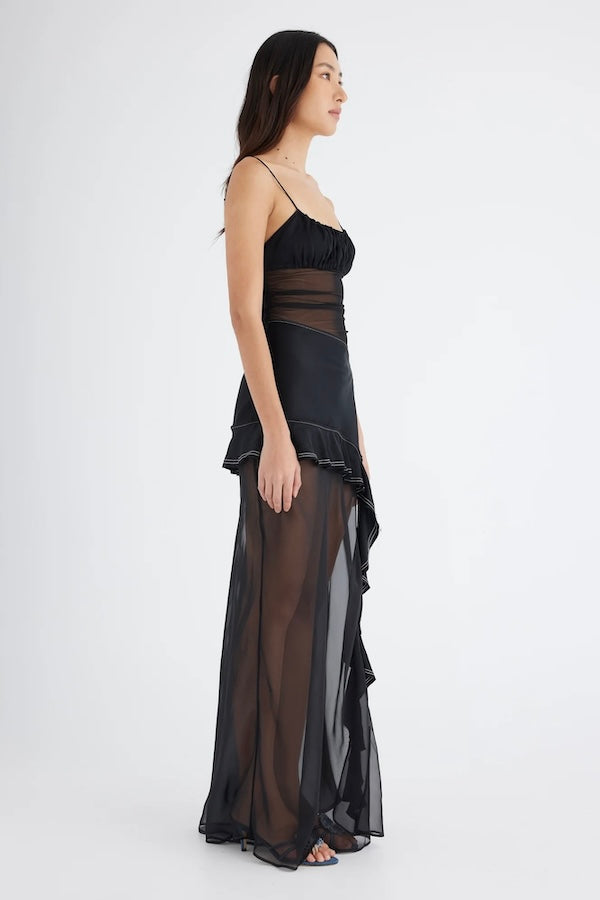 Benni | Delilah Maxi Dress Black | Girls with Gems