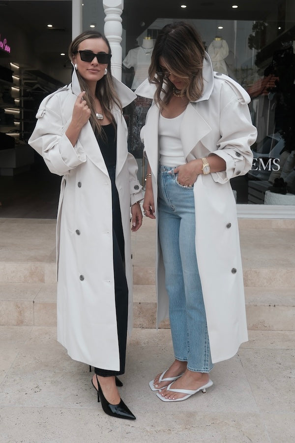 Camilla and Marc | Elysian Trench Coat Alabaster | Girls with Gems