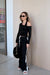 Sneaky Link | Issy Long Sleeve Top Black | Girls With Gems