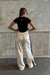 Sneaky Link | Aspen Lounge Pant White/Black | Girls With Gems