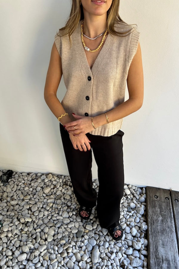 Sneaky Link | Mia Vest Oatmeal | Girls With Gems