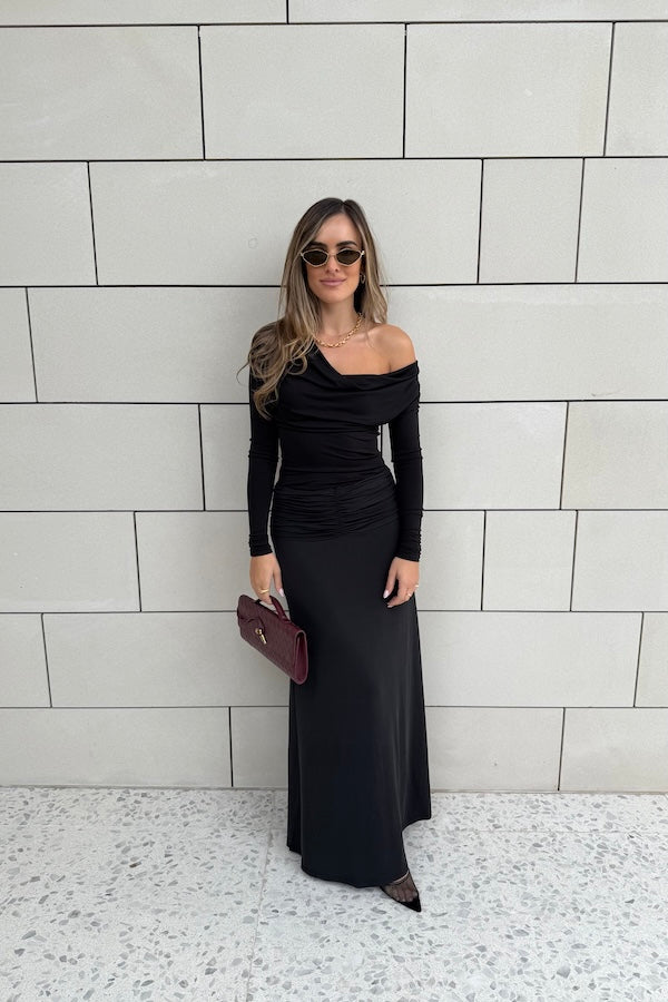 Sneaky Link | Hunter Maxi Skirt Black | Girls with Gems
