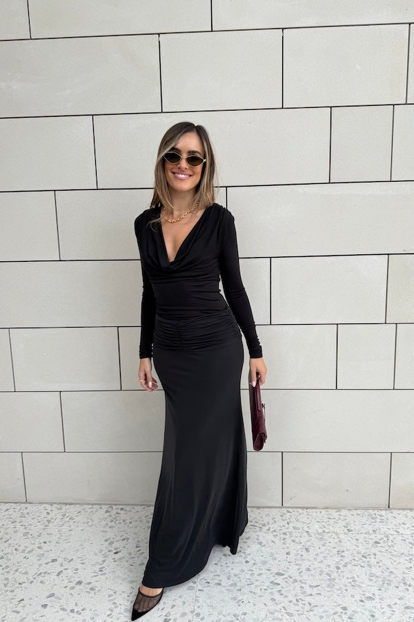 Sneaky Link | Hunter Maxi Skirt Black | Girls with Gems