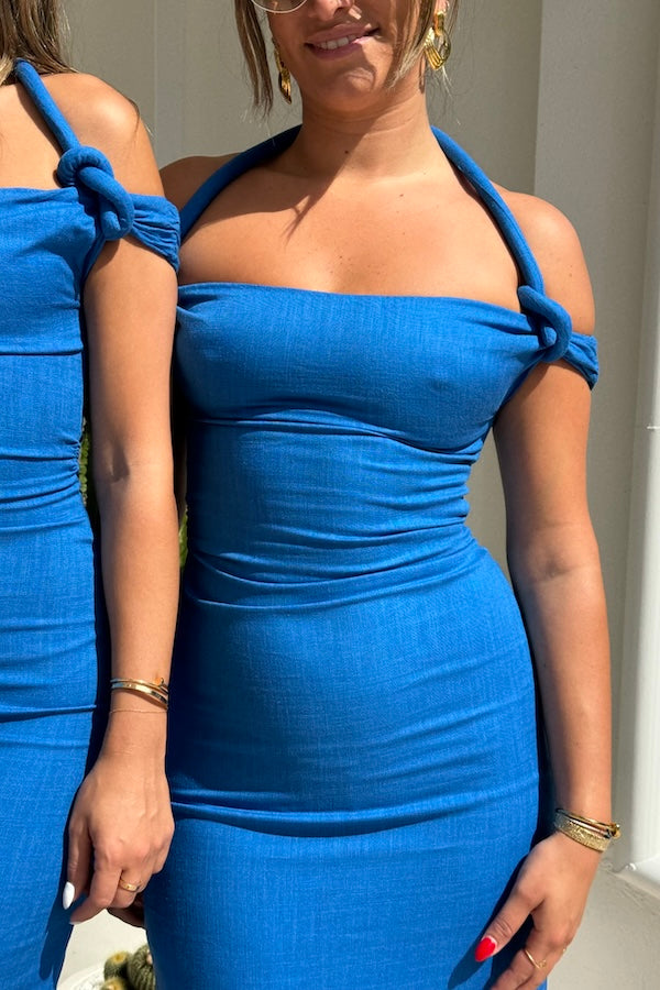 Tojhà | Rhodes Dress Azure Blue | Girls with Gems