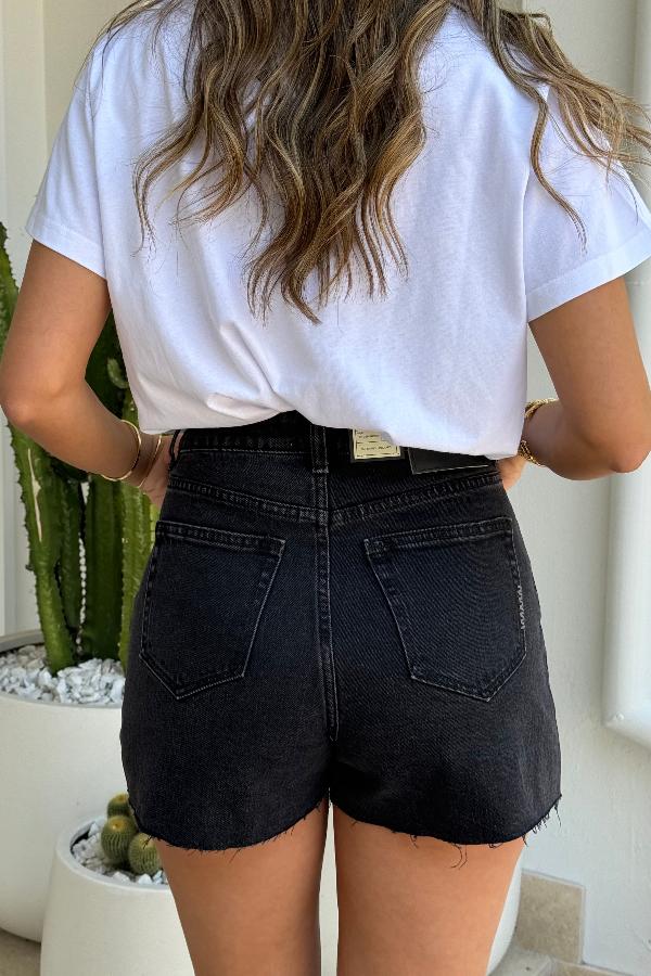 Neuw Denim | Ryder Short French Black | Girls with Gems