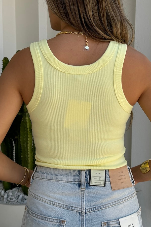 Sneaky Link | Lia Crew Tank Lemon | Girls With Gems