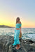 Benni | Nico Off Shoulder Maxi Dress Aquamarine | Girls with Gems