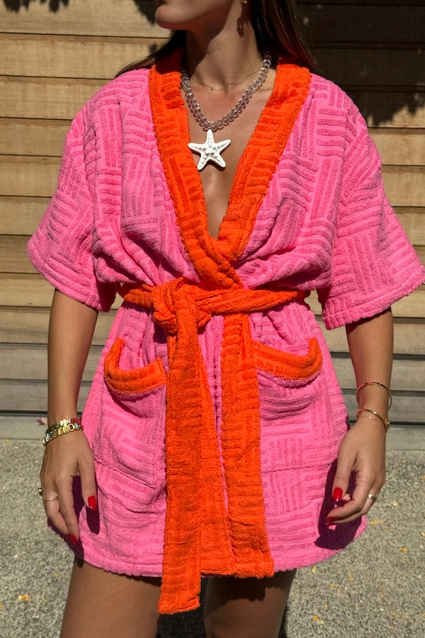 Sneaky Link | Cali Robe Pink/Orange | Girls With Gems