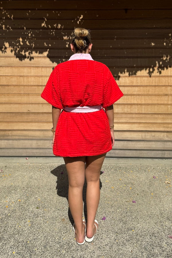 Sneaky Link | Cali Robe Red/Pink | Girls With Gems