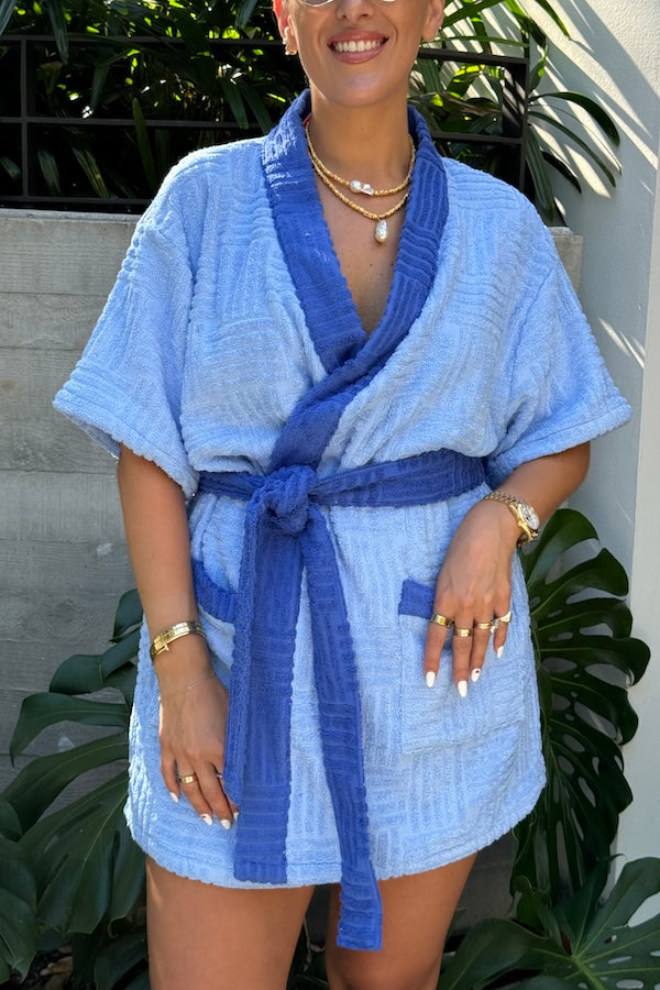 Sneaky Link | Cali Robe Cornflower Blue/Blue | Girls With Gems