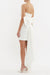 Rebecca Vallance | Lia Strapless Mini Dress Ivory | Girls with Gems