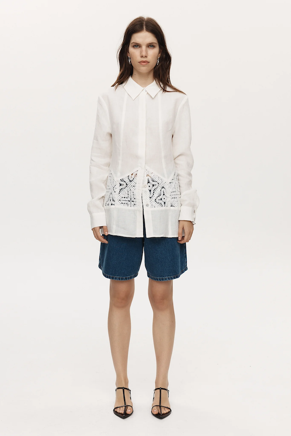 Marle | Iona Shirt Ivory | Girls with Gems