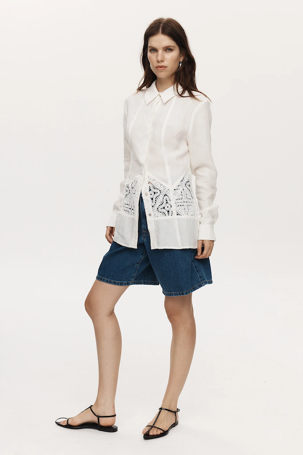 Marle | Iona Shirt Ivory | Girls with Gems