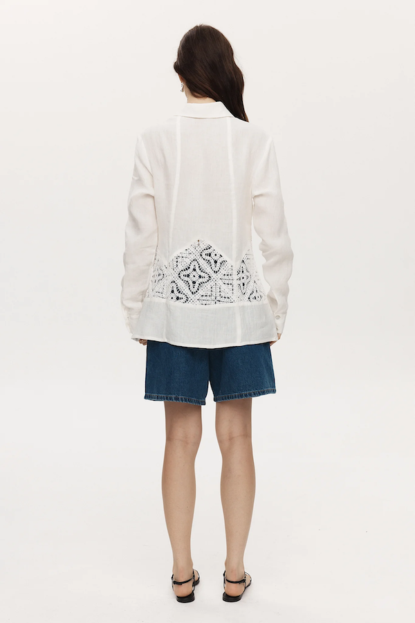 Marle | Iona Shirt Ivory | Girls with Gems