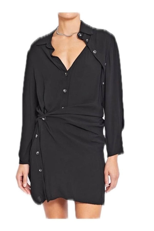 Pfeiffer | Sinclair Mini Twist Dress Black | Girls With Gems