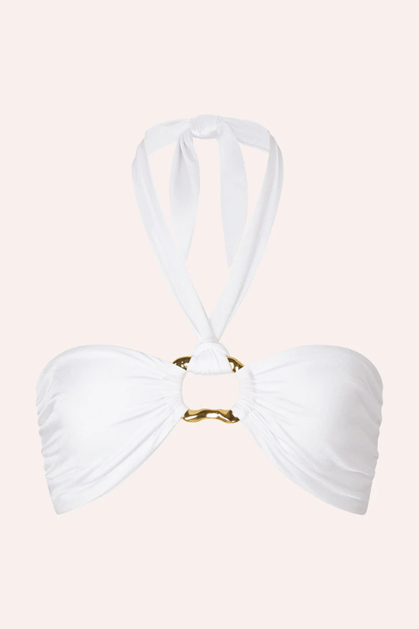 Cin Cin Swim | Locket Bandeau Top Pearl | Girls with Gems