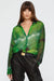 Rocky Rafaela | Scaled Silk Shirt Green | Girls With Gems