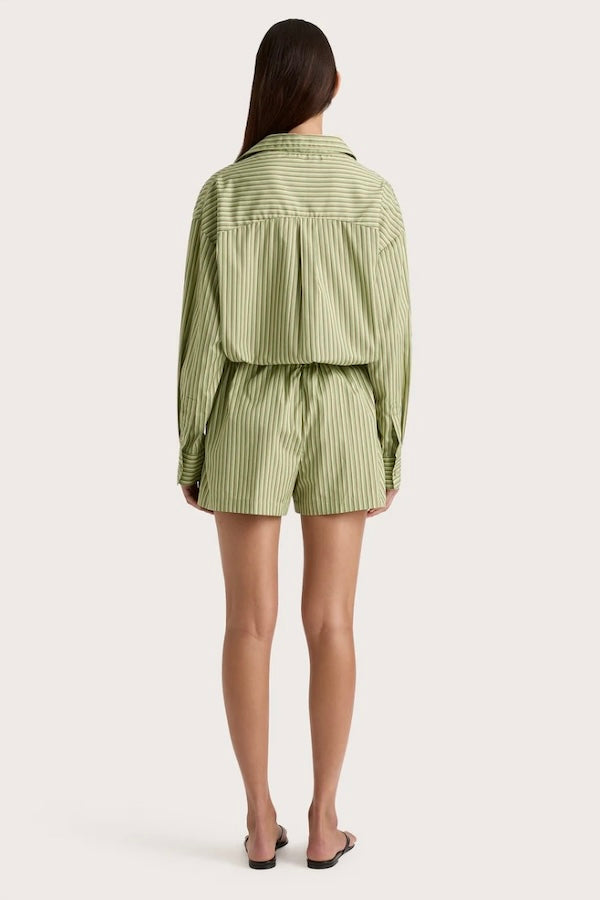 Faithfull the Brand | Freja Shorts Green Stripe | Girls With Gems