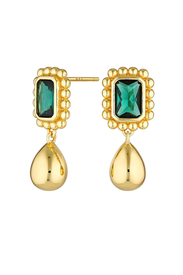 Avant Studio | Remy Earrings Emerald | Girls With Gems
