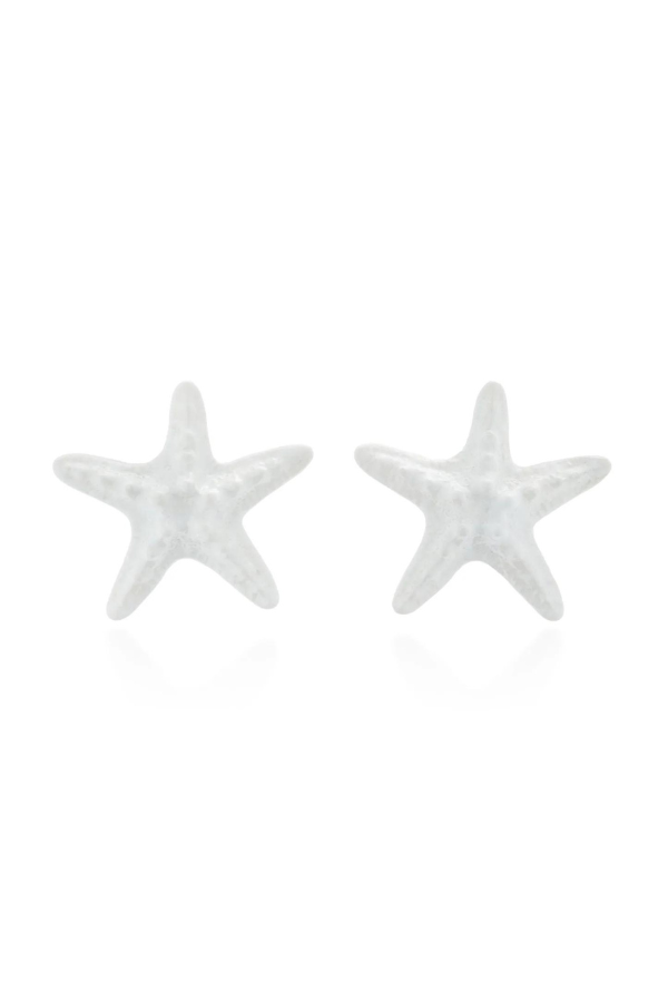 Shop Julietta | Starfish Studs White | Girls with Gems