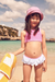Hunza G | Baby Olive Bikini Bubblegum | Girls with Gems