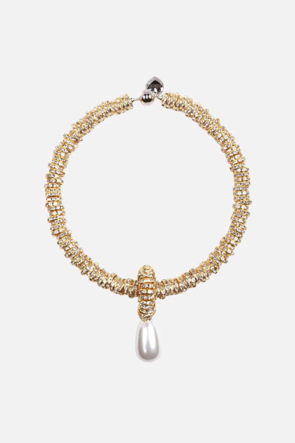 Shop Julietta | Pearl Drop Necklace Gold | Girls with Gems