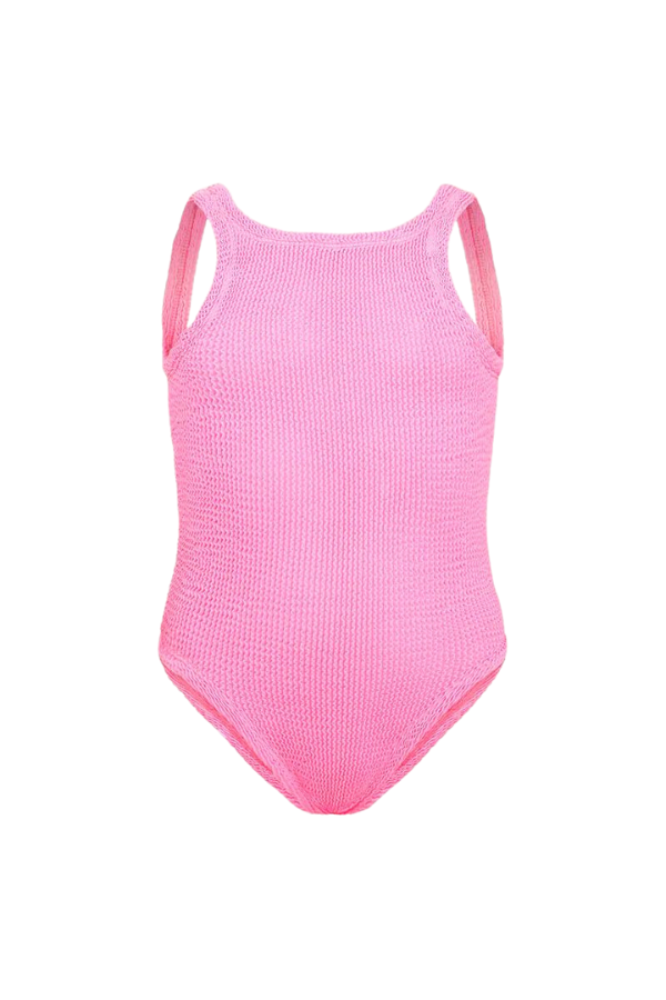 Hunza G | Baby Classic Swim Bubblegum | Girls with Gem