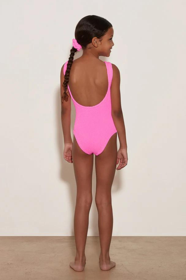 Hunza G | Baby Classic Swim Bubblegum | Girls with Gem