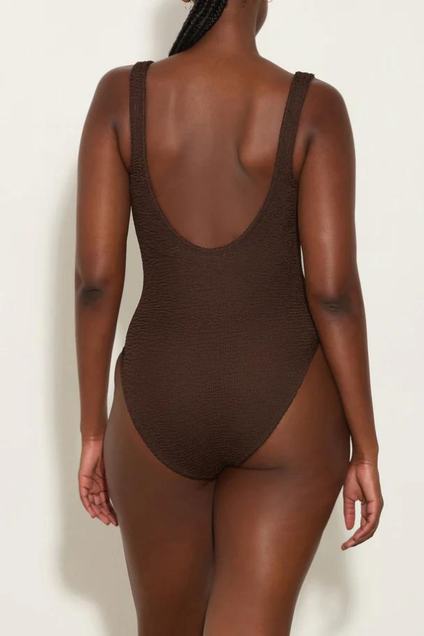 Hunza G | Celine Swim Metallic Chocolate | Girls with Gems