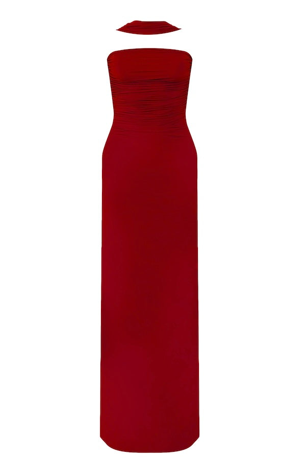 Maygel Coronel | Mullet Maxi Dress Red | Girls with Gems