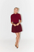 Odd Muse | The Ultimate Muse Gathered Mini Dress Bordeaux | Girls with Gems