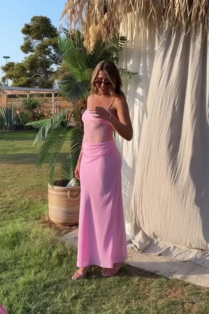 Benni | Gabriel Maxi Dress Pink Sorbet | Girls with Gems