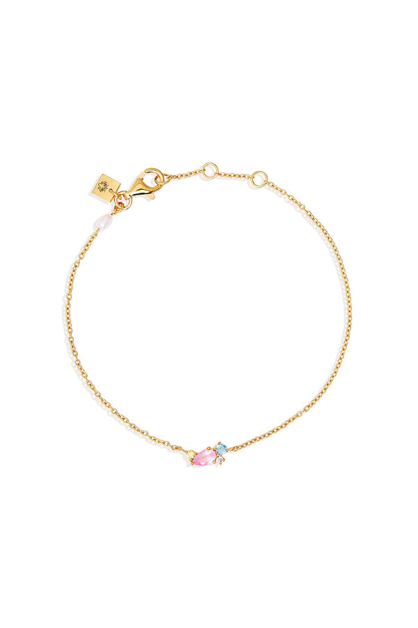 By Charlotte | Gold Cherished Connections Bracelet | Girls with Gems