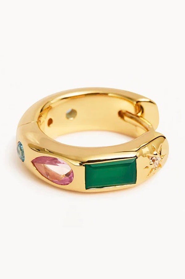 By Charlotte | Gold Connect To The Universe Hoops | Girls with Gems